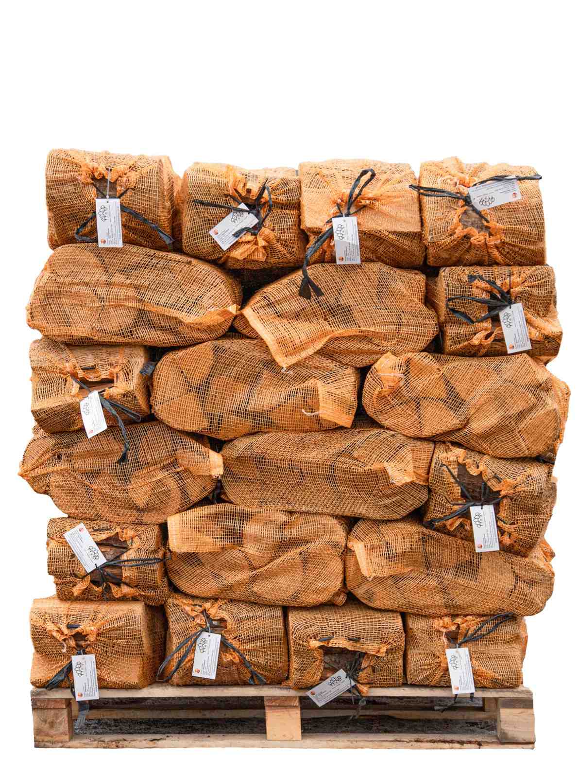 48 Nets Pallet Premium Kiln Dried Mixed Hardwood Logs Front
