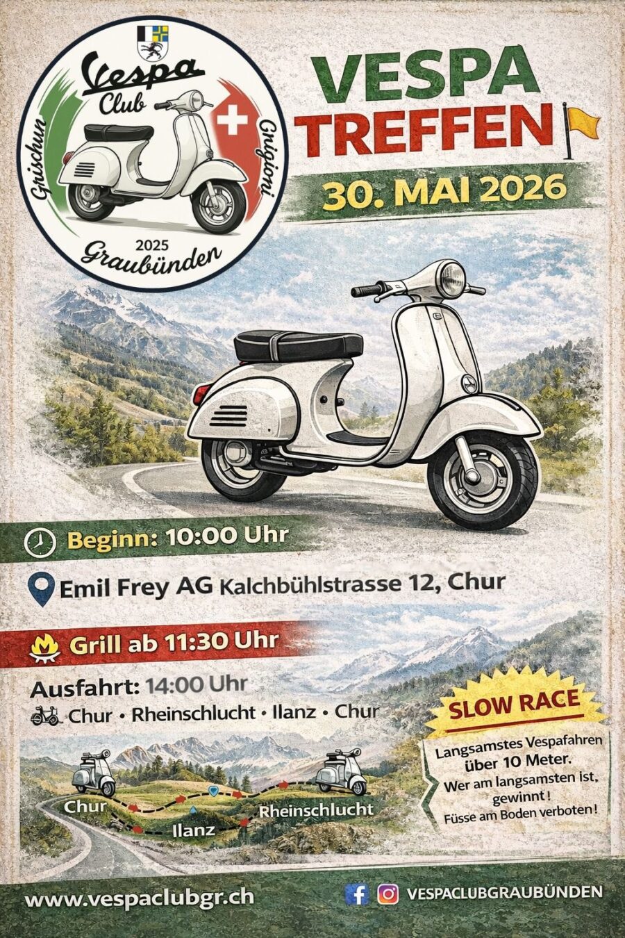 VC Grigioni Graubünden Grischun - 2. Vespa Raduno Chur
