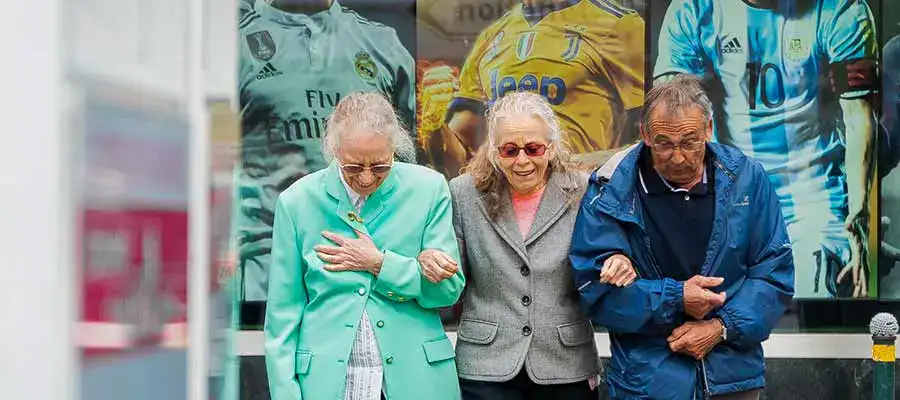 discuss with elderly