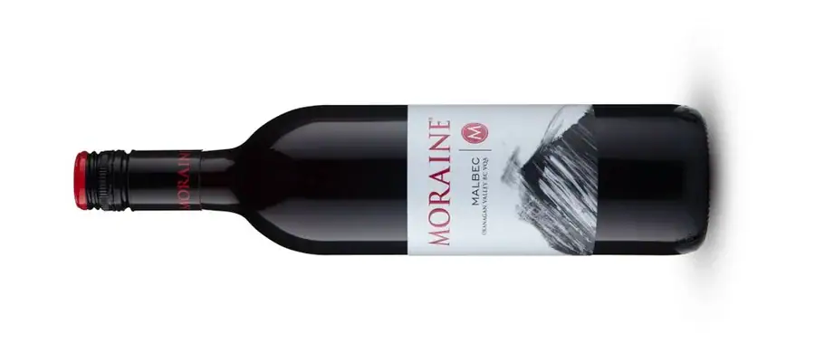 Moraine Malbec wine bottle shot