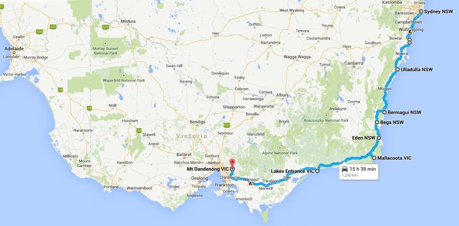 Sydney to Melbourne