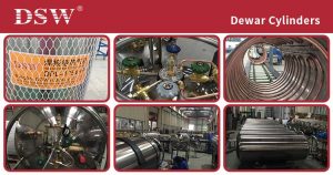 Liquid Nitrogen Dewars 9 welded Insulated cryogenic liquid container, dewar cylinder