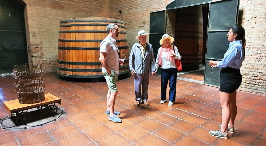 These two very senior clients were a real delight to spend time with at Cousiño Macul