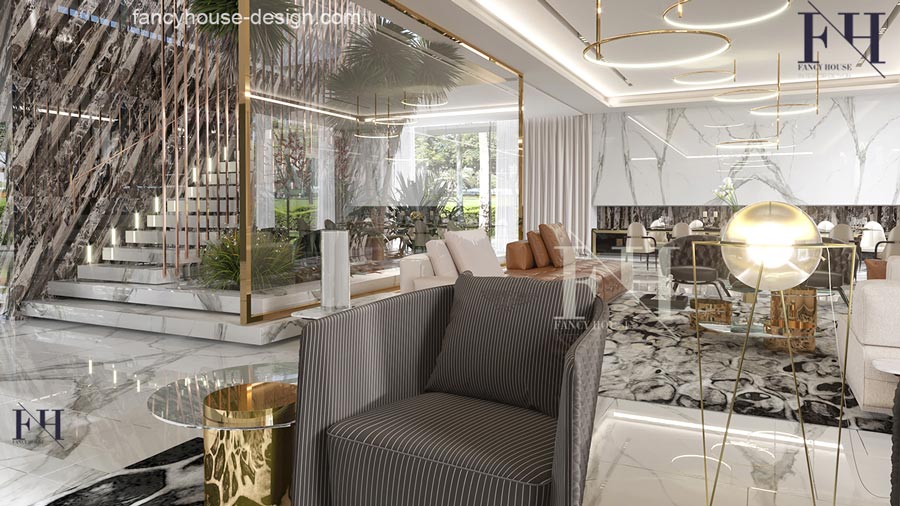 Contemporary high end residential interior design in Dubai