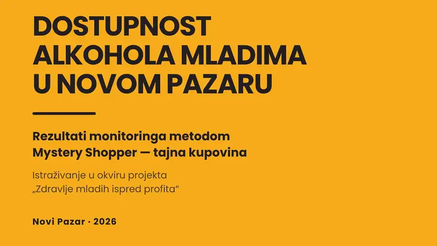 Alkohol je prodat maloletnicima u većini trgovina: rezultati tajne kupovine u Novom Pazaru
