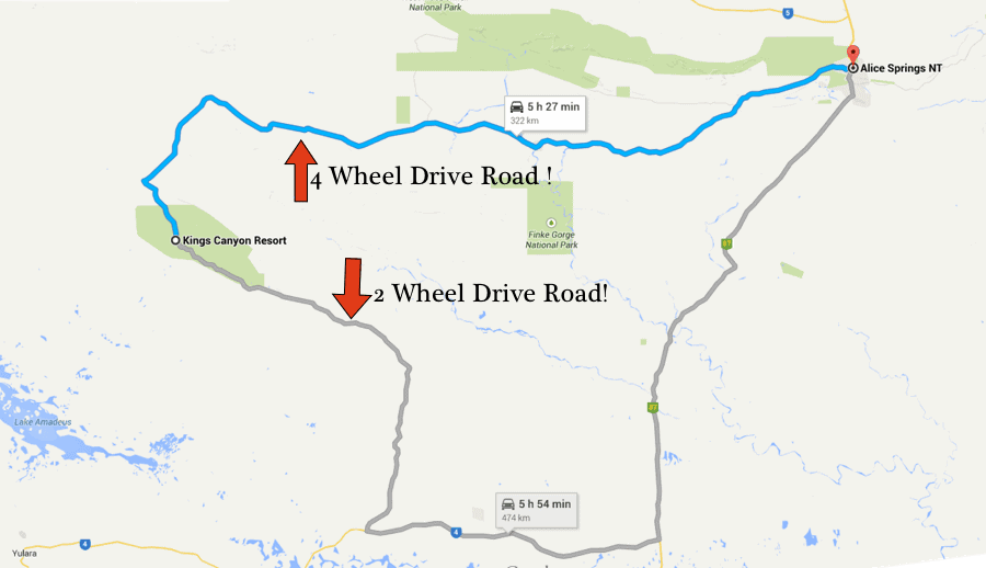 Kings Canyon to Alice Springs