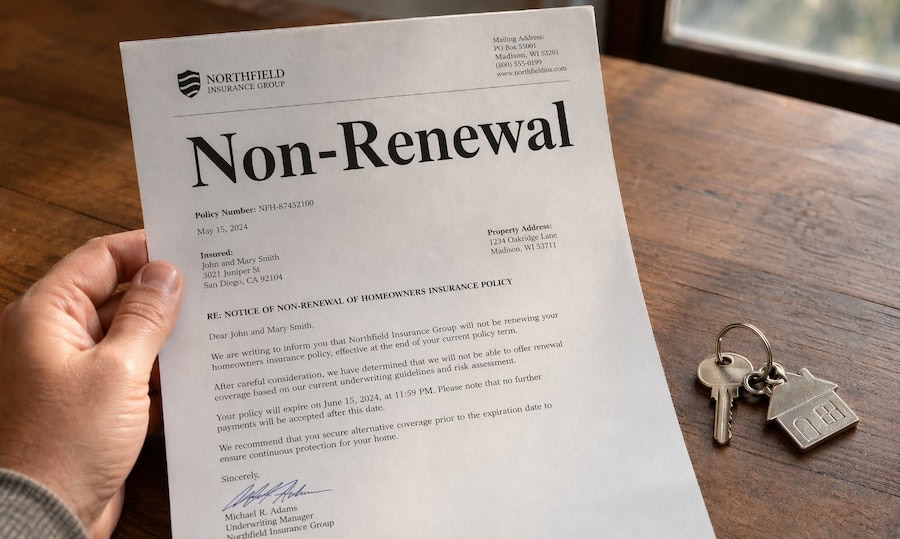 Document of Non Renewal Home Insurance