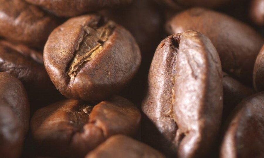 coffee beans upclose