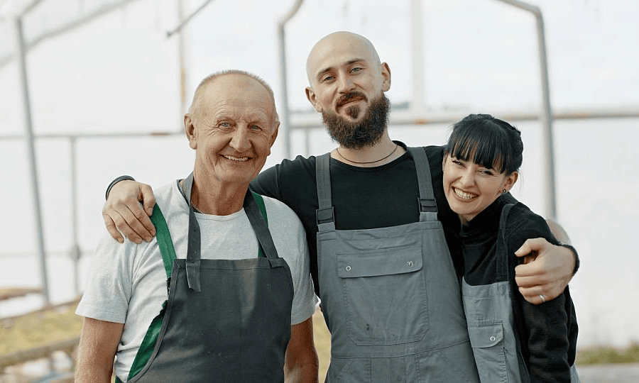 tre giardinieri da generazioni