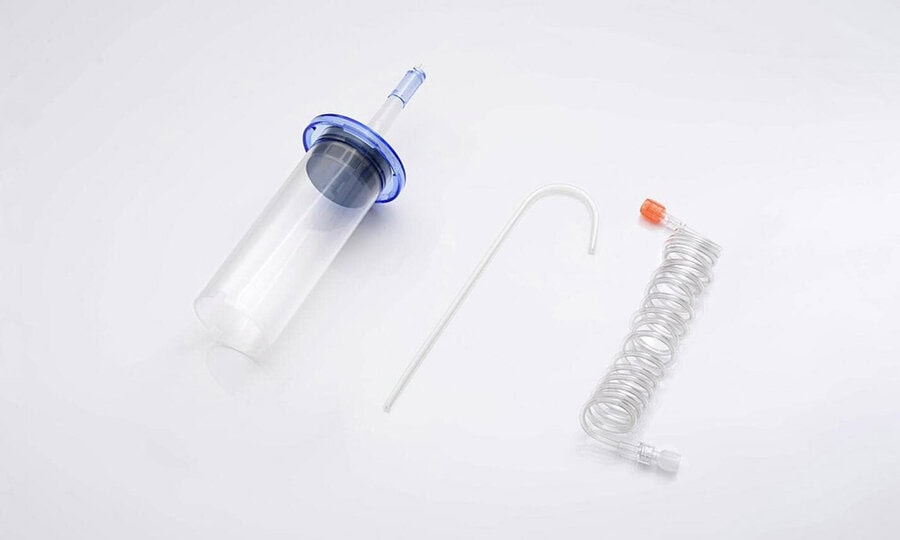 Kit de Jeringa + Conector Simple + Tubo de Llenado Inyectora Opitvantage
