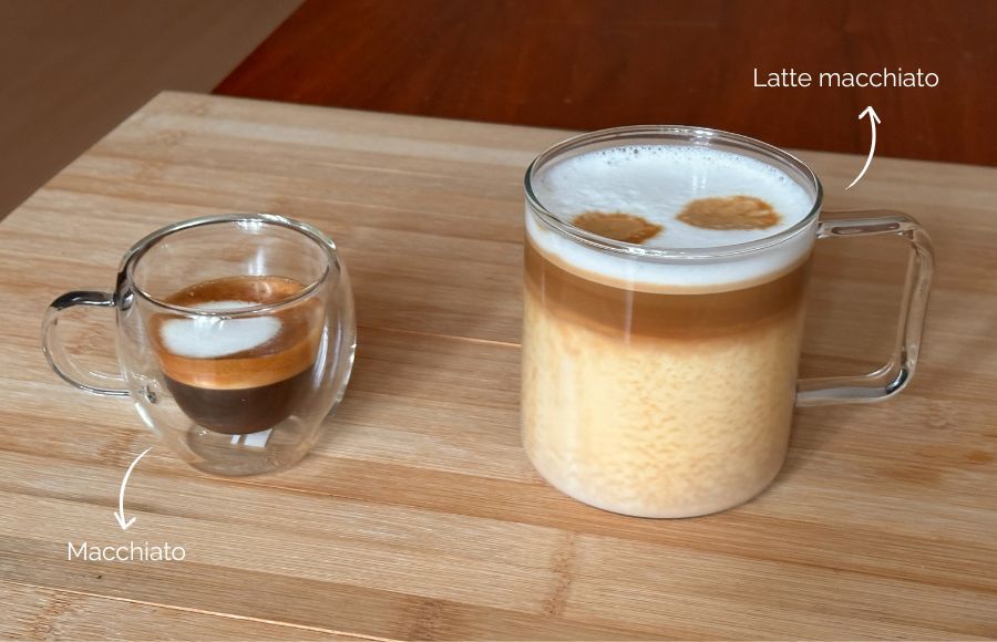 Cafe macchiato vs Latte macchiato 02