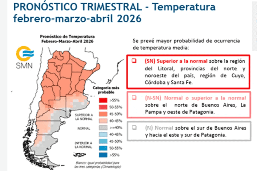 Pronóstico climático trimestral: qué se espera en Entre Ríos para febrero, marzo y abril 2 image