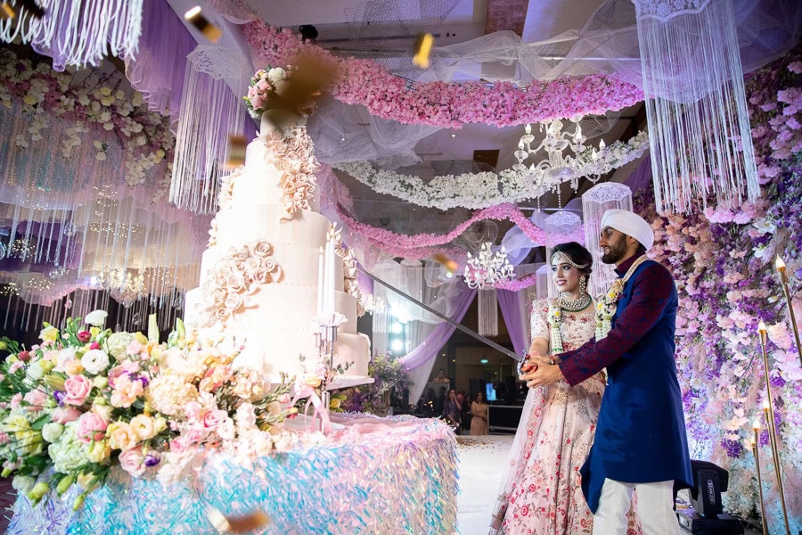 Namdhari Wedding Cake catting