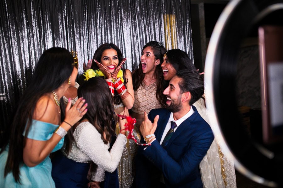 bride in photo booth service bangkok