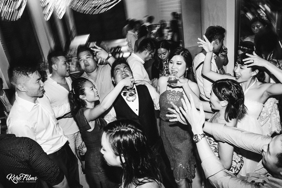 Western Wedding dance Party Black and white
