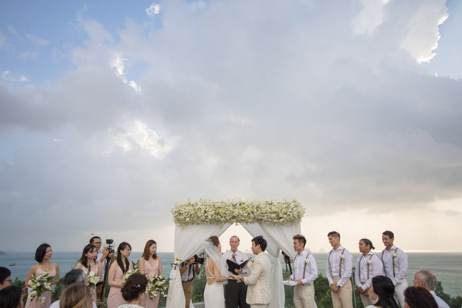 Western Wedding ritual At sea