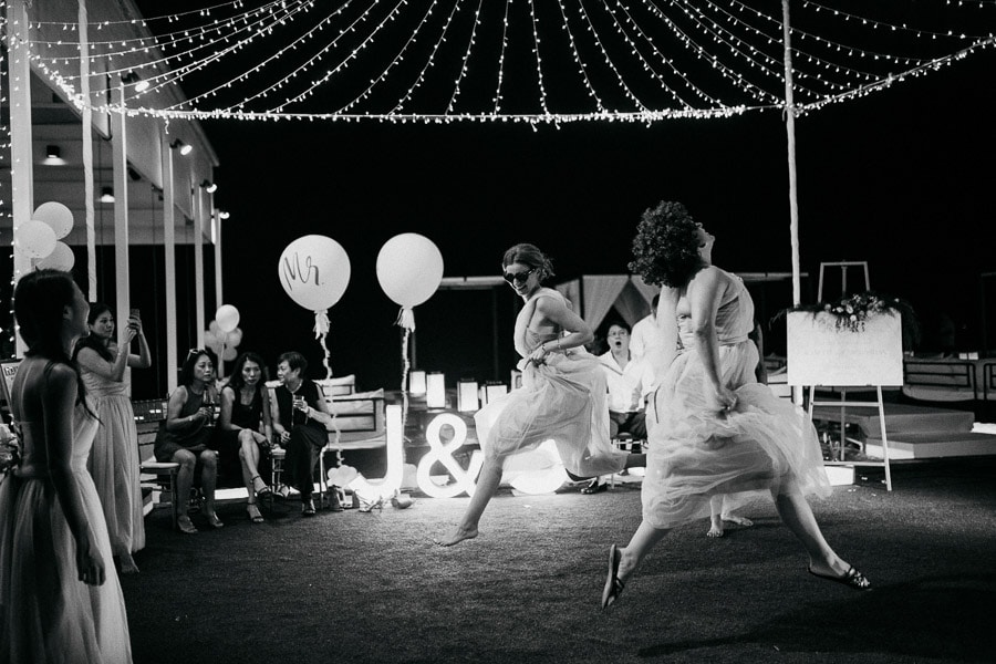 Western Wedding dance Black and white