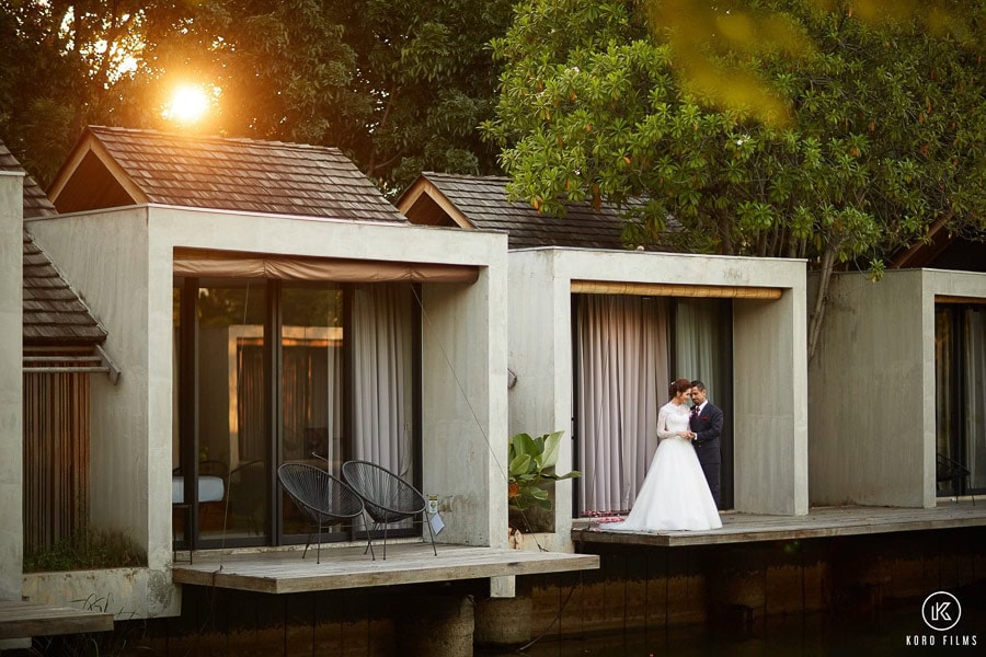 Western Wedding Embrace at Tnto the forest resort, bangna