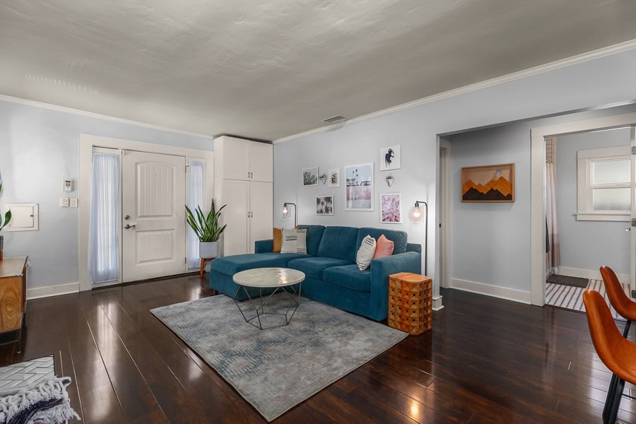 2632 Madison Avenue - Living Room Area with Laminated Wood Floors