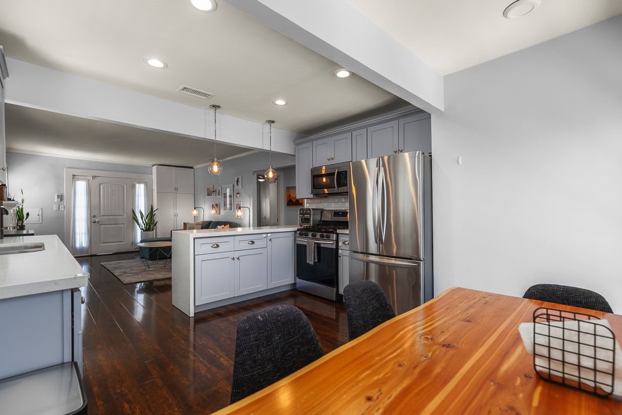 2632 Madison Avenue - View of the Entire Kitchen and View of the Living Room