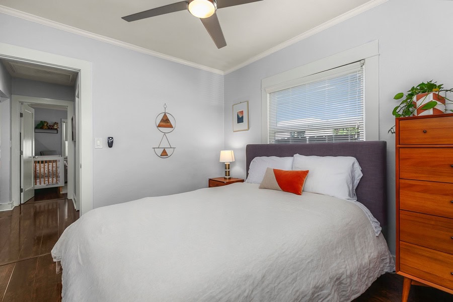 2632 Madison Avenue - Bedroom Area with Ceiling Fan