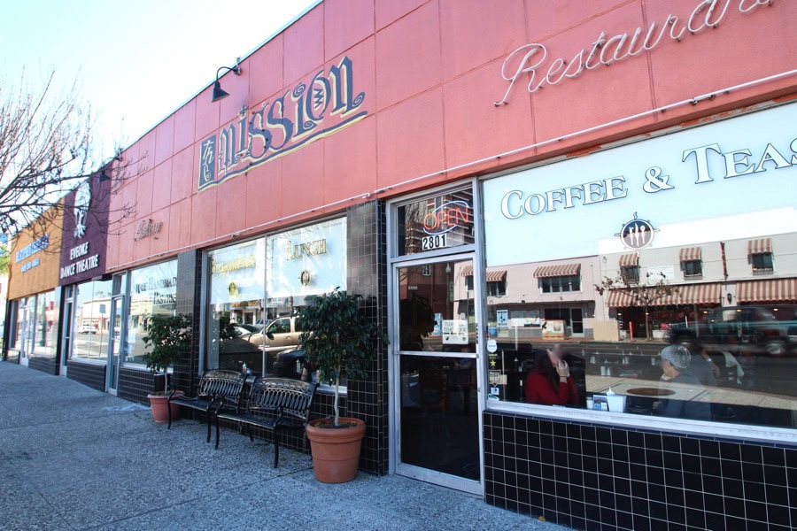 front of the mission restaurant in north park