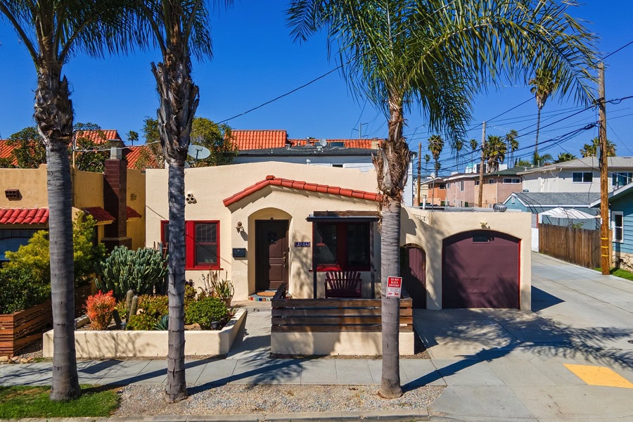 Residential home exterior in the North Park neighborhood of San Diego