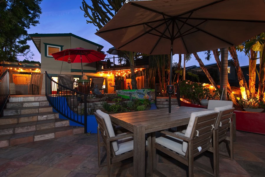 2619 Montclair St - Outdoor Area with Furniture at Night