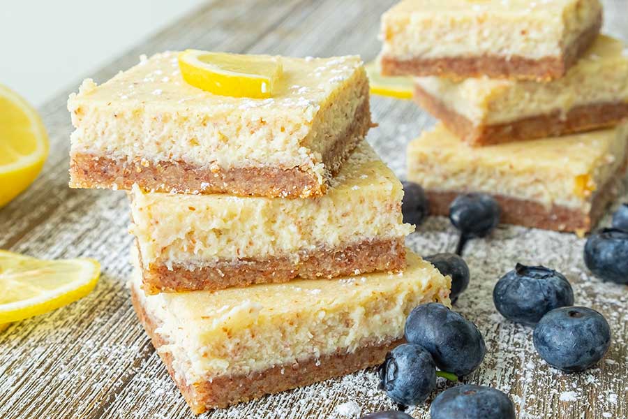 Keto Cream Cheese Lemon Bars (GlutenFree) Only Gluten Free Recipes