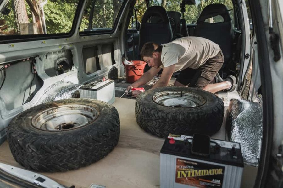 foam board insulation, insulating camper van floor, arboursabroad, van insulation