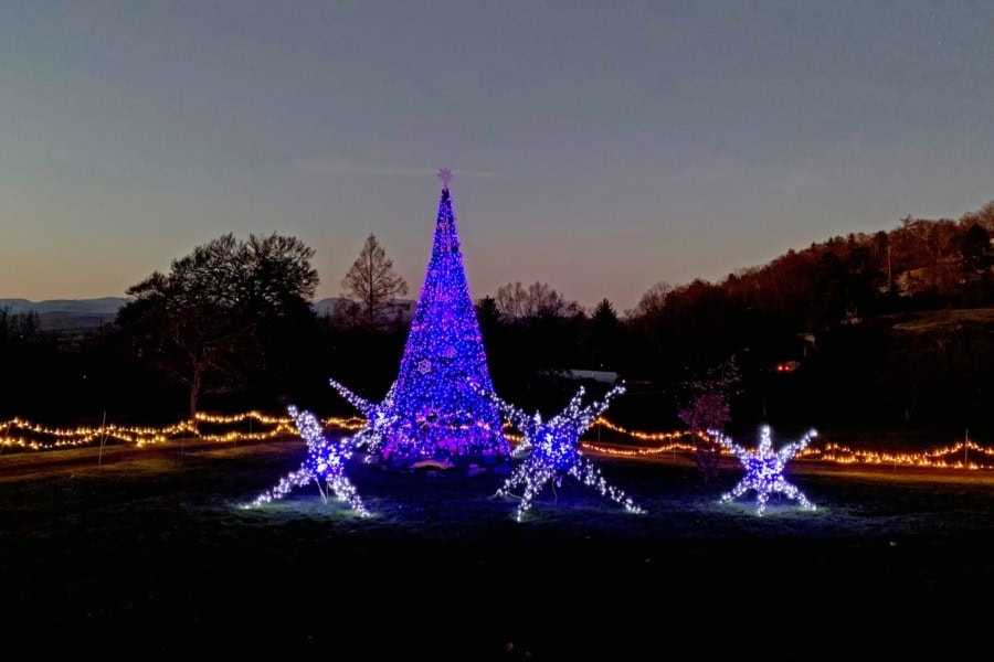 Holiday Light Display at Our Family Resort in New York