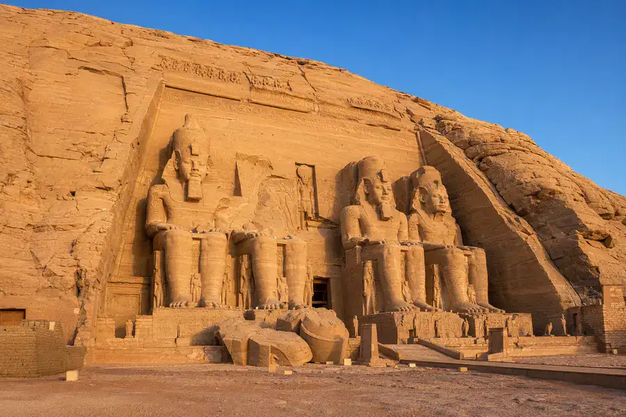 Rock-cut ancient Egyptian temples at Abu Simbel