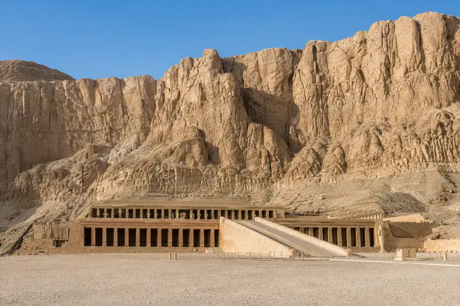 Hatshepsut Temple in an ancient Egyptian temple landscape