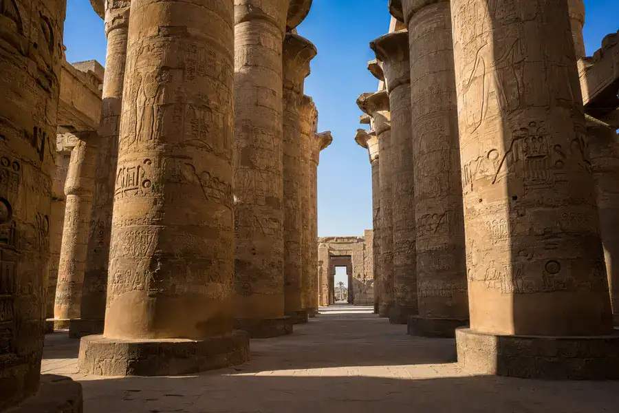 Karnak among the ancient Egyptian temples