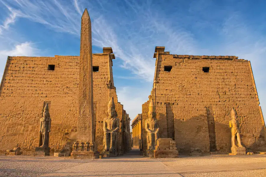 Luxor Temple among ancient Egyptian temples