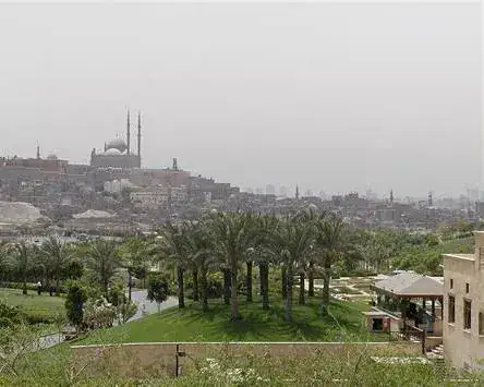 Panoramic view toward the Cairo Citadel