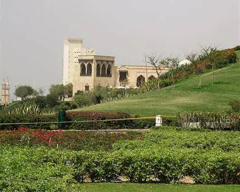 Islamic-inspired gardens and landscaped paths