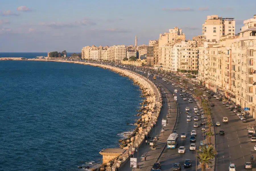 Mediterranean Corniche in Alexandria