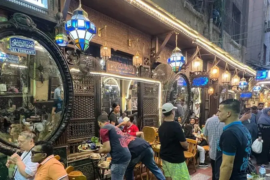 Historic Mamluk gateway in Khan El Khalili