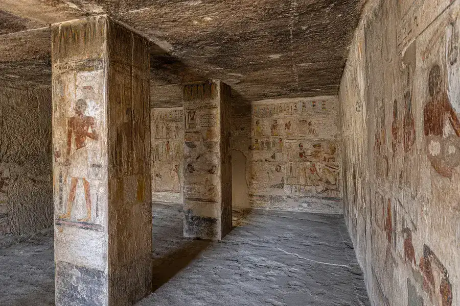 Beni Hassan tombs in Minya