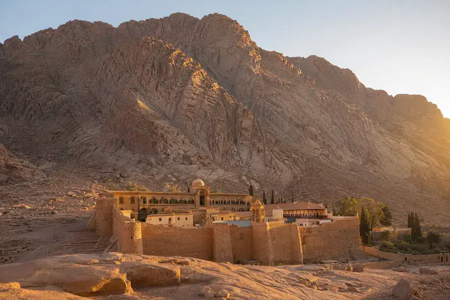 Saint Catherine Monastery beneath Mount Sinai