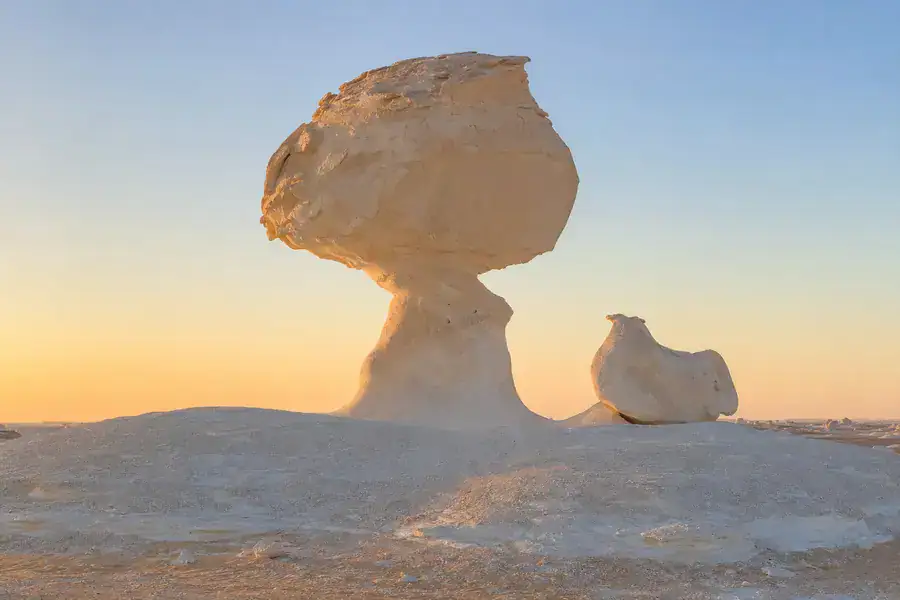 Mushroom Rock in the White Desert Egypt