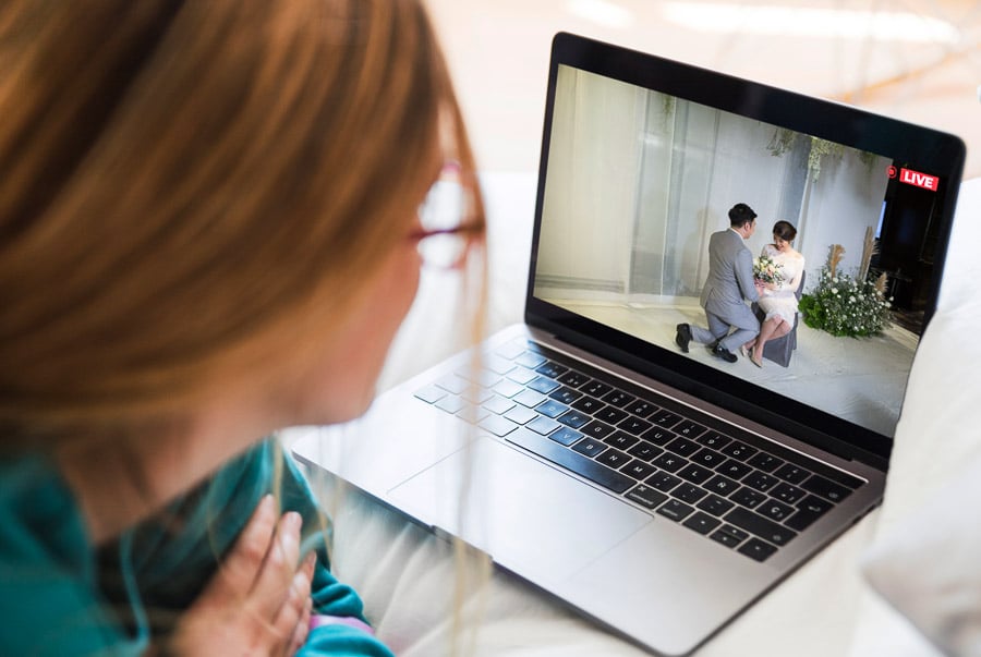 Live stream weddings watch