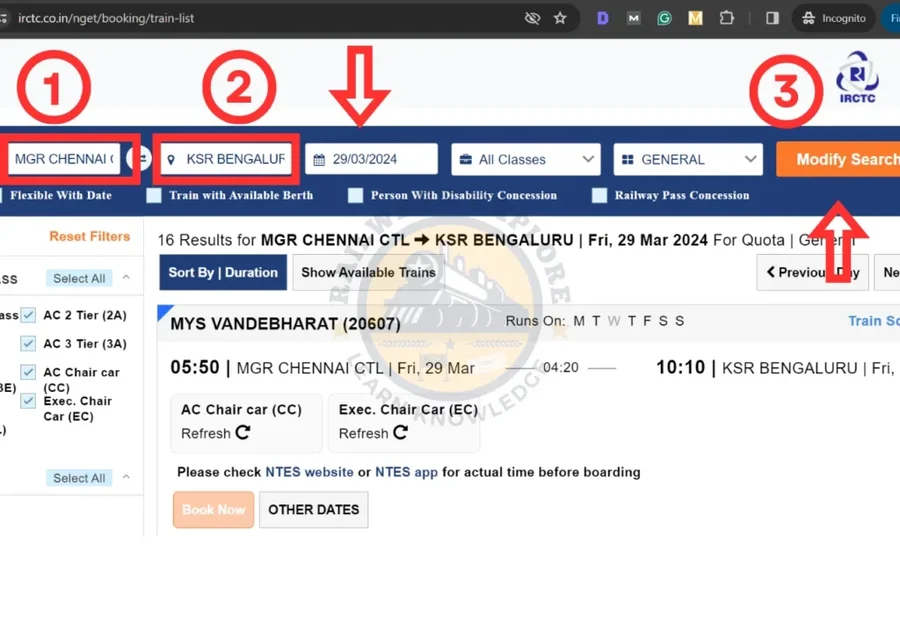How to Search Train Tickets Online in Tamil guide 1 How to Search Train Tickets Online In tamil Guide 1