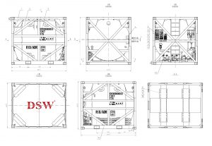 Isotainer, ISO Tank Containers 4 iso tank container drawing, Isotainer specification