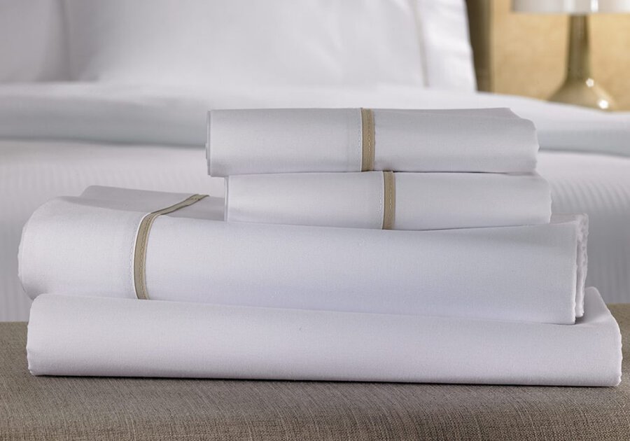 a crisp new sheet set
