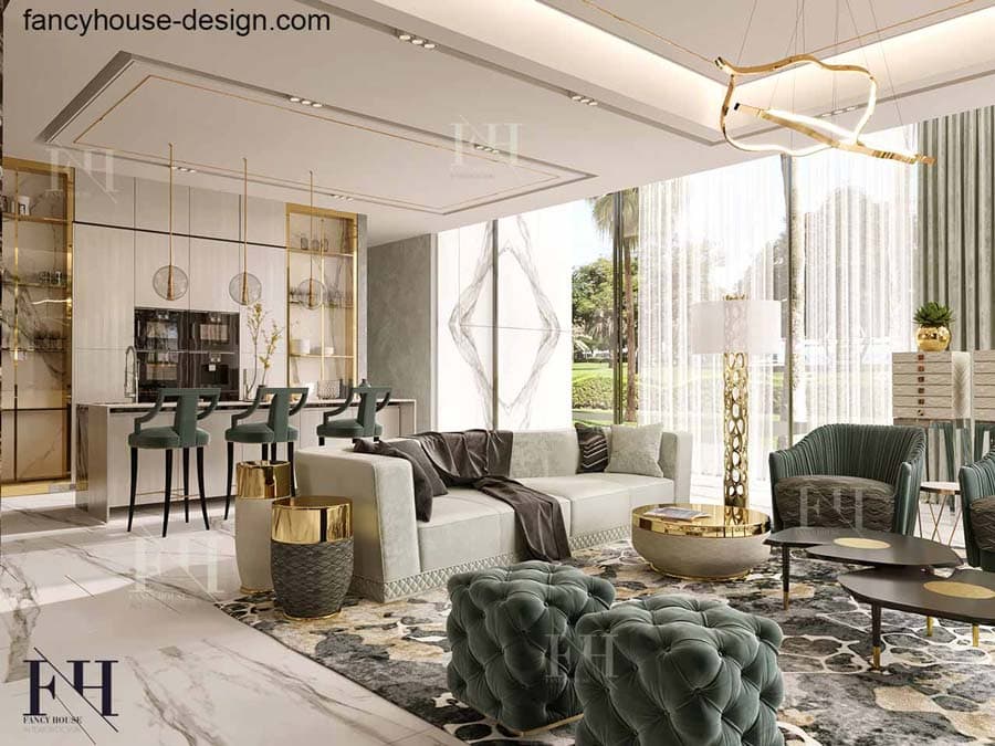 Unique villa interior design in Dubai