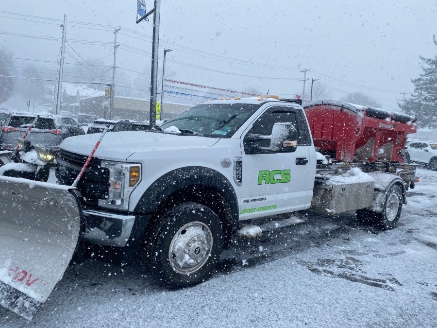 RCS plow truck clearing snow