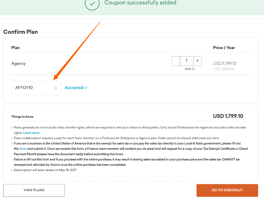 Vyond Coupon AFFOY10 Verified