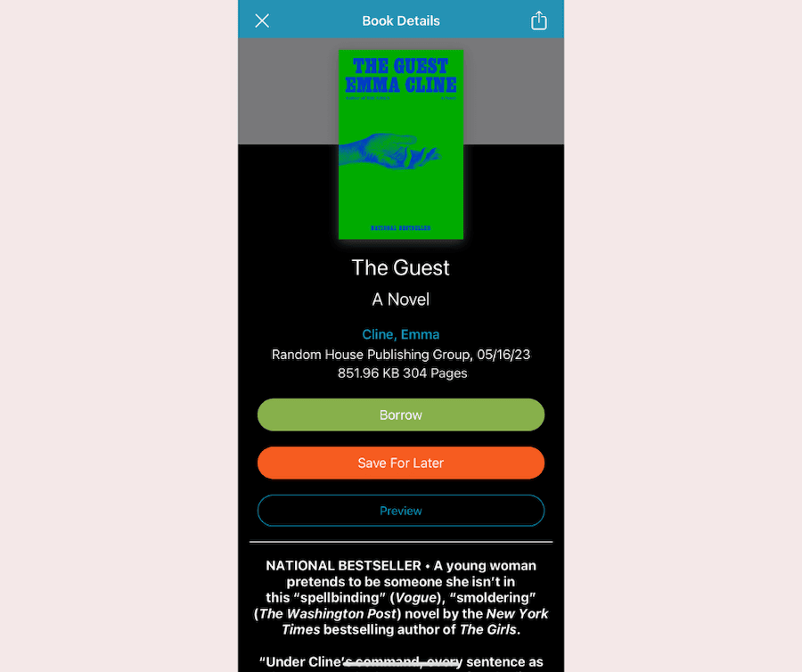 CloudLibrary e-book
